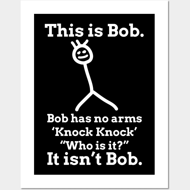 This is Bob, Knock Knock Wall Art by indigosstuff